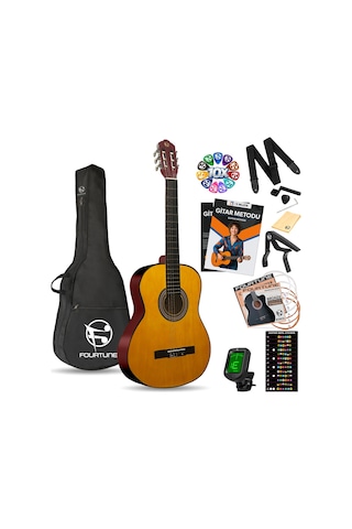 Fourtune Luca C-180OR Turuncu Klasik Gitar Seti 4/4 Sap Ayarlı