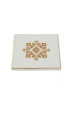 Porland Arabesque Desen1 Bardak Altlığı 10x10 Cm 04alm006813 Çok Renkli