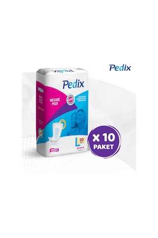 Pedix Mesane Pedi Unisex Büyük Boy L 10 x 10'Lu