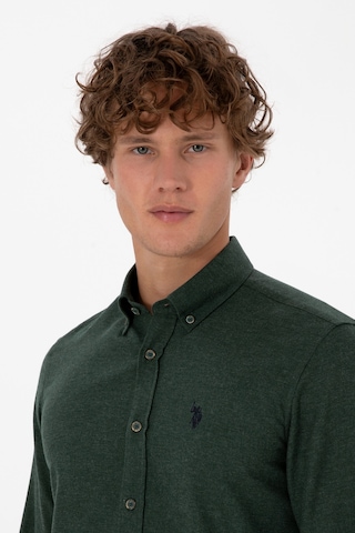 U.s. Polo Assn. Erkek Koyu Yeşil Gömlek Basic 50316721-vr079 Koyu Yesıl