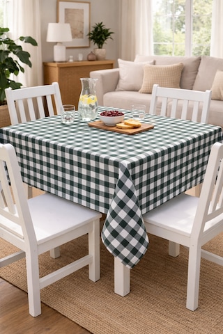 Pötikare Kare Masa Örtüsü 170x170 Cm Yıkanabilir, Leke Tutmaz Balkon, Bahçe, Mutfak Ve Piknik İçin Yeşil