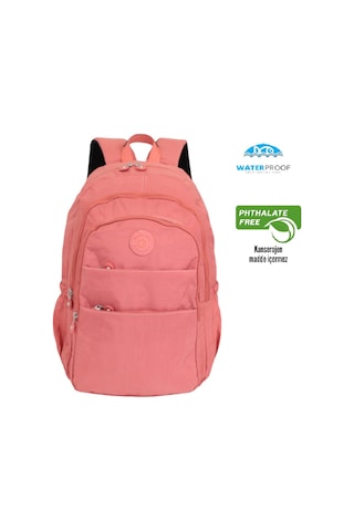 Konfores 1012 Klinkır Su Geçirmez Kumaş Sırt Çantası-pembe