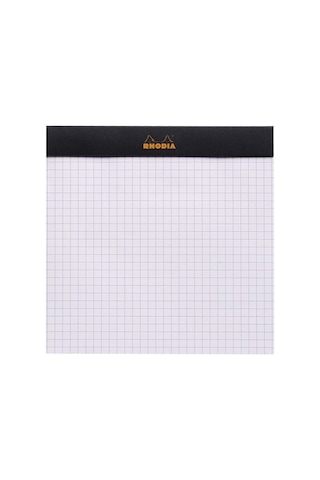 Rhodia Kareli Bloknot, Siyah, 148x148 Mm