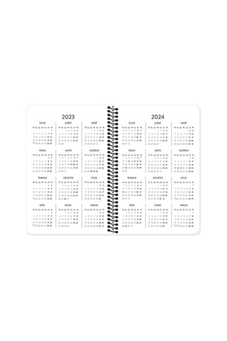 Hisli Şeyler 2023 13x19,5cm Haftalık Ajanda - Güzel Günler Göreceğiz Sarı / 831254 Renkli