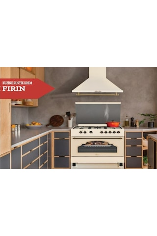 GL General GLF 9050RKP - GLD 040RK Rustik Krem Set