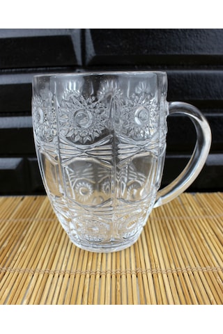 2li Kristal Lüks Cam Kupa Büyük Boy Kupa 500ml