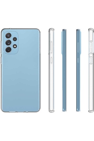 Zore Galaxy Uyumlu A53 5g Kılıf Msra Süper Silikon Kapak - Renksiz Renksiz