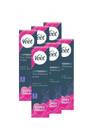 Veet Professional Promo Tüm Ciltler Tüy Dökücü Krem 200 Ml X 6 A PKT.VEET.049