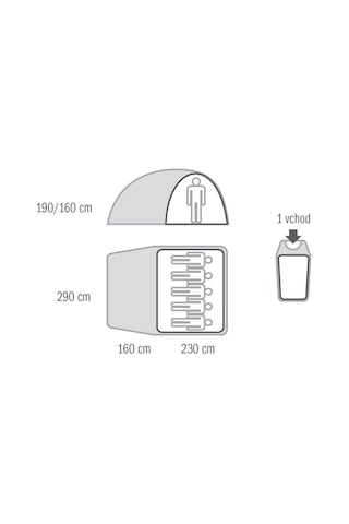 Husky Bigless 5 Kisilik Çadır Çok Renkli