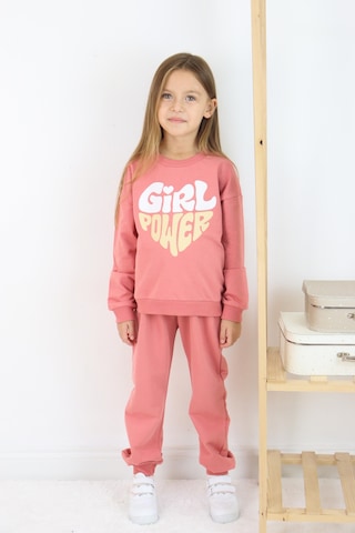 Miababy Girlpower Baskılı Takım Pudra
