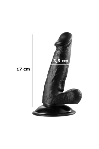 Lilitu Shop 17 Cm Realistik Vantuzlu Zenci Dildo Penis