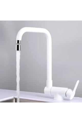 Mutfak Pencere Önü Katlanır Eviye Bataryası Mat Beyaz Yeni