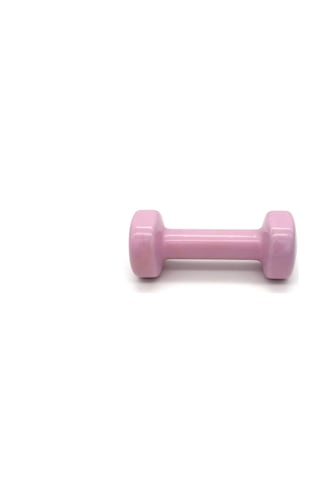 Alin Sport Vinyl Kaplı Dambıl 1 Kg Fitness, Pilates Ve Ev Egzersiz Ağırlığı Pembe