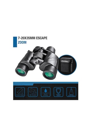 Barska Escape 7x20x35 Yeşil Lens El Dürbünü Siyah