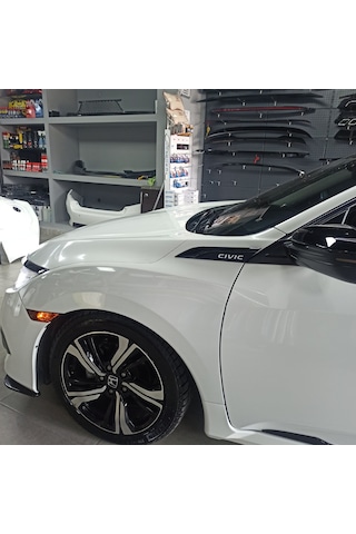 HONDA CİVİC FC5-FK7 2016-2021 UYUMLU PİANO BLACK ÇAMURLUK VENTİ