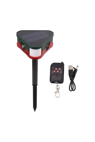 Powermaster Pm-26949 Ultrasonic Sesli Siren Solar Panelli Hayvan Kovucu Alarm Cihazı