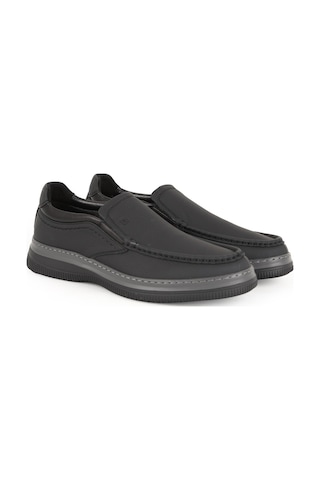 Erkek Günlük Ayakkabı Hakiki Deri Mokasen Dikişli Pratik Slip-on Esnek Hafif Eva Taban Sneaker Lbr H1094 Syh-gri
