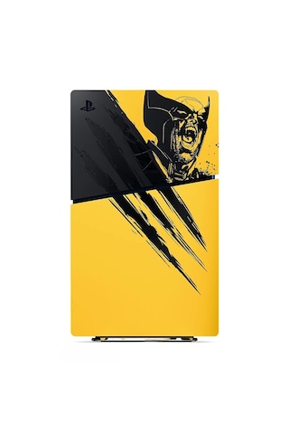 Sony Playstation Digital Edition 825 GB Oyun Konsolu Marvel Wolverine Battle Yellow Sınırlı Sürüm