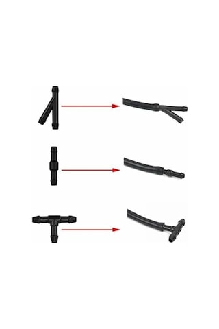 3m Sıvı Hortumu Ve Nozul Seti İle Silecek Sıvısı Tahliye Kiti B Diğer