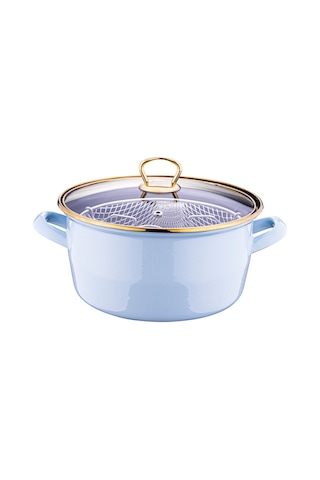 Taşev Robin Kızartma Tenceresi Mavi 22 Cm T4974