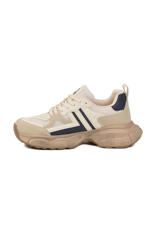 United Colors Of Benetton Bej Fileli Hafif Bağcıklı Unisex Spor Ayakkabı Bnı-10280 G