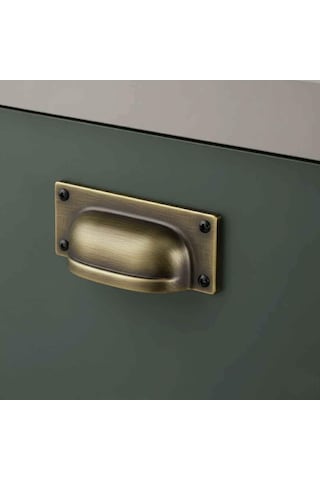 System Mobilya Kulbu Antik Sarı Renk 32mm Çanak/tas Kulp Sy4534 0032 Abm Çok Renkli