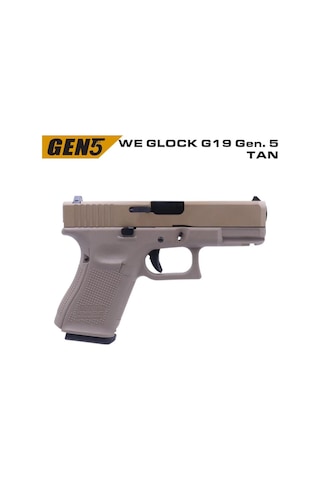We Glock G19 Gen5 Tan Gbb Airsoft Tabanca