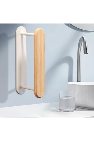 Homyl Çamaşır Makinesi Odası Için Giysi Askısı Düzenleyici Ahşap Rengi Diğer