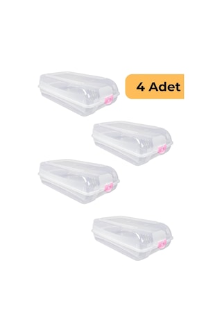 Bay Ayakkabı Koruma Kutusu, 4'lü Set Çok Renkli