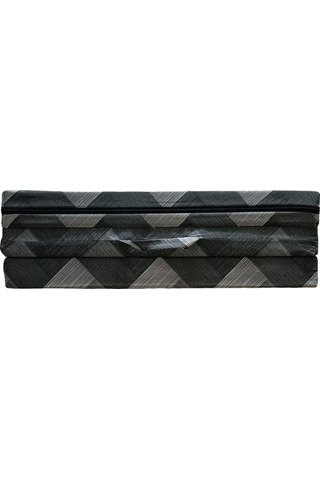Lüks Katlanır Yatak 80x180x8 Cm Sünger Gri Zikzak