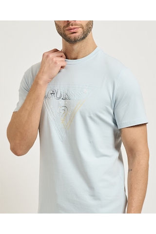 Guess M6gı11k2992 Cn Ss Triangle Hd Mu Erkek Tişört Mavi