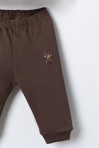 U.S. Polo Assn. Erkek Bebek Baskılı Krem Uzun Kol Pijama Takım Usb3180-c-v1 Usb3180-c-v1