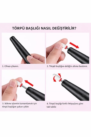 Şarjlı Kablosuz Elektrikli Tırnak Törpüsü Profesyonel Manikür Pedikür Cihazı
