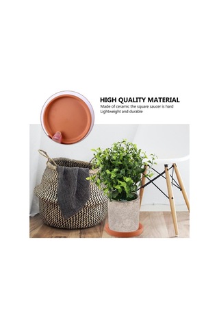 Saksı Tepsi Çiçek Tabağı Ekici Tepsiler Tabaklar Yuvarlak Tabak Damla Çömlek Saksı Kapalı Pişmiş Toprak Saksı Seramik Kil İçin