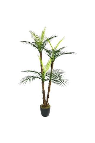 Yapay Ağaç Areka Palmiye 3Katlı 3 Dal 18 Yaprak 130cm Salon Çiçeğ