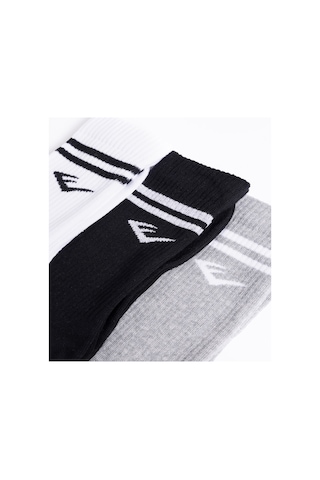 Everlast Stripe Econ 3'lü Karma Çorap Gri Melanj