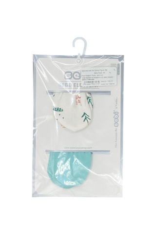 Sebi Bebek Eldiveni 0-3 Ay 9903 Ekru-turkuaz Ekru - Turkuaz