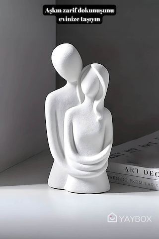 Bernami Mumluk Şamdanpinterest Sevgili Aşıklar Sarılmış Biblo Dekor 1 Adet Diğer