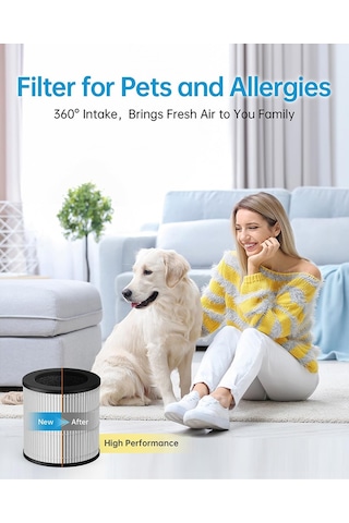 Xiaaokeji Mooka Ve Vewıor Hava Temizleyici İçin 2 Paket B-d02l Yedek Filtre