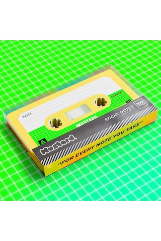 Mustard Kaset Sticky Not Kağıdı