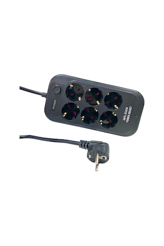 Rose Gr-600 6'lı 5metre Kablolu Akım Korumalı Grup Priz 5