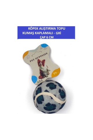 Zetconcept Kumaş Kaplamalı Köpek Alıştırma Topu 6 Cm Çap Dayanıklı - Tenis Topu Sertliğinde