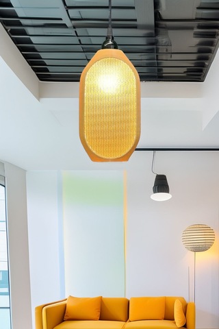 Modern Sarkıt Tekli Kovan Avize Serisi 23x27 Cm Salon Mutfak Oturma Odası Cafe Bar Çok Renkli