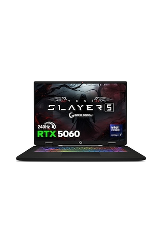 Game Garaj Slayer5 7XL-5060 C2 U7-255HX 32 GB 1 TB RTX5060 17" Free Dos Dizüstü Bilgisayar
