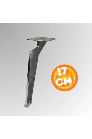 17 Cm Metal Tabanca Ayak Koltuk Ayağı Mobilya Ayağı Ünite Ayağı Konsol Ayağı Puf Berjer Ayağı Krom