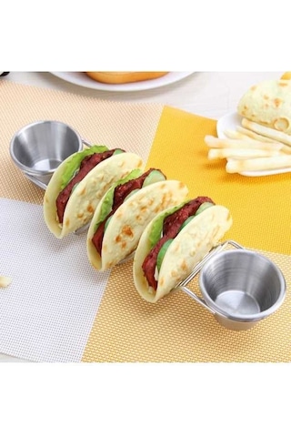 Dancemonkey Paslanmaz Çelik 304 Taco Rack, Taco Gözleme Standı