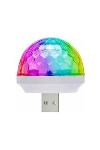 Araç İçi Mini Disko Topu Sese Duyarlı Usb Girişli