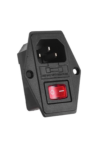 Dancemonkey Cr-10 Ender-3 3d Yazıcılar İçin 10a 250v Güç Modülü Sigortalı Anahtarlı