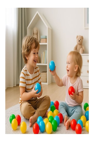 Atlas Baby&chıld Bubble 50'li 6 Cm Top Seti, Çocuklar İçin Güvenli Ve Eğlenceli Oyun Malzemesi