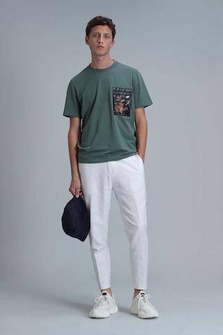 Lufian Exotic Modern Grafik T- Shirt Ördek Yesili Ördek Yeşili 111020202100680 111020202100680 Yeşil